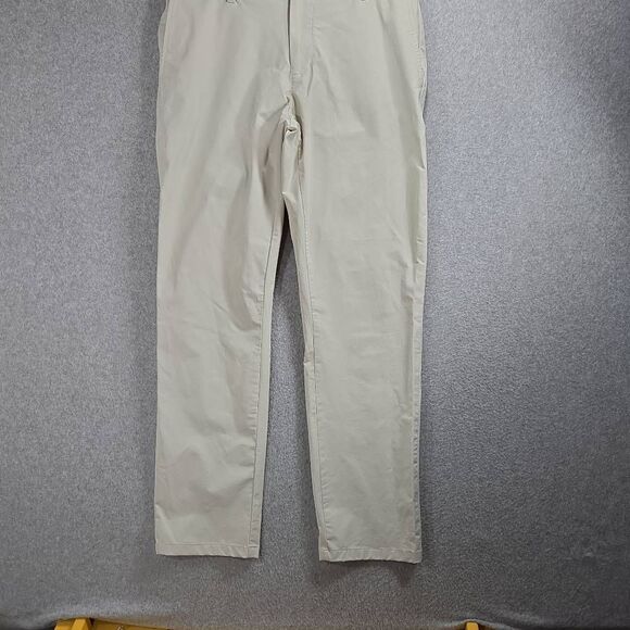 Vinyard Vines Pans On the Go Colf Chino office Stretch Performance 33x30 Bone Wh - Picture 1 of 12